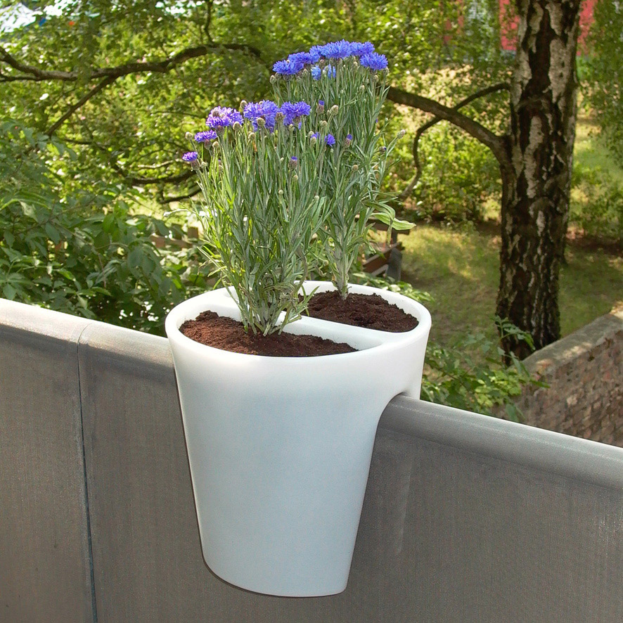 bacs à plantes Fleurs-amphores pot de fleurs pour terrasse solitaire comme Antik